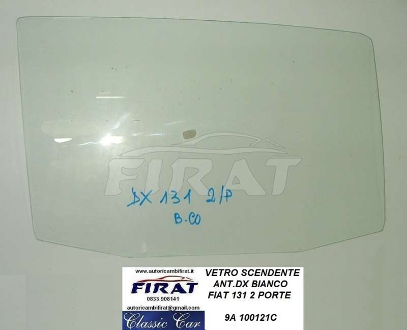 VETRO SCENDENTE FIAT 131 2 PORTE DX CHIARO